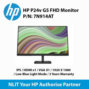 HP P24v G5 FHD Monitor 3 year warranty 7N914AT