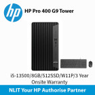 HP Pro 400 G9 Tower i5-13500  /8GB / 512GBSSD / W11P / WIFI / 3 Year Onsite Warranty