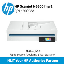 HP ScanJet Enterprise Flow N6600 fnw1 Flatbed Scanner (20G08A)
