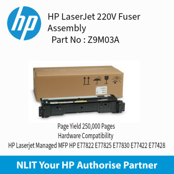 HP LaserJet 220V Fuser Assembly Z9M03A