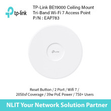 TP-Link BE19000 Ceiling Mount Tri-Band Wi-Fi 7 Access Point