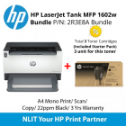HP LaserJet Tank 1602w Printer  + Total 3 Toner Cartridges Bundle