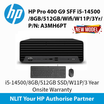 HP Pro Small Form Factor 400 G9 i5-14500/8GB/512GB SSD / Wifi 6 /W11P