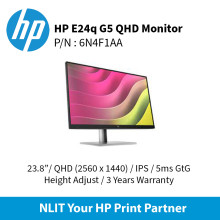 HP E24q G5 QHD Monitor (24") 6N4F1AA Resolution: QHD (2560 x 1440)