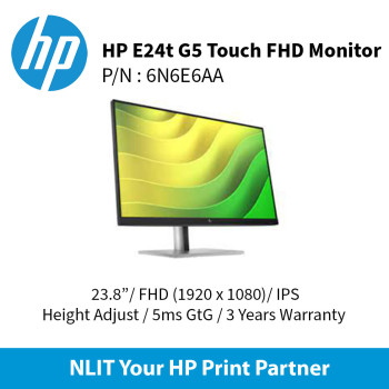 HP E24t G5 Touch FHD Monitor (23.8") 6N6E6AA