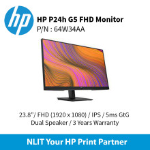 HP P24h G5 FHD Monitor (23.8") 64W34AA