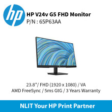 HP V24v G5 FHD Monitor (23.8") 65P63AA