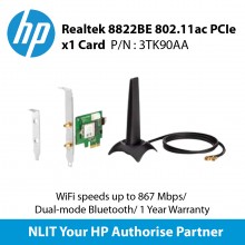 Realtek 8822BE 802.11ac PCIe x1 Card (3TK90AA)