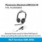Plantronics Blackwire BW3325-M USB-A Wired Over-the-head Stereo Headset
