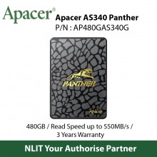 Apacer AS340 Panther Sata III 480GB  :  3 Years Warranty