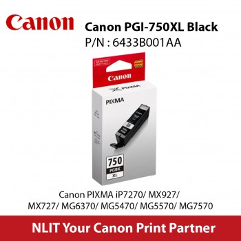 Canon PGI-750XL Black Pigment Ink Cartridge - 22ml