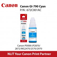 Canon GI-790 Cyan Fine Ink Cartridge - 135ml