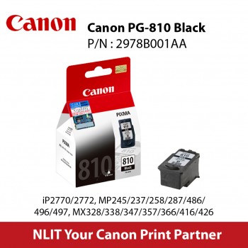 Canon PG-810 Black Pigment Ink - 9ml 