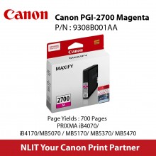Canon PGI-2700 Magenta Fine Ink Cartridge - 9ml  : 700pgs