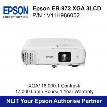 Epson EB-972 XGA  3LCD Projector V11H986052