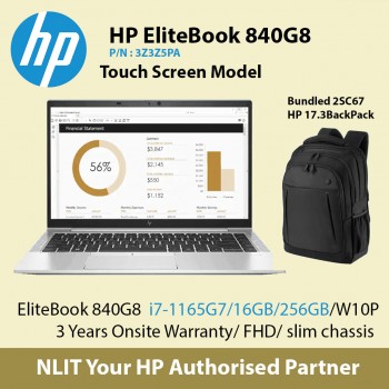 HP EliteBook 840 G8 i7-1165/16GB/512GB/W10P SKU : 3Z3Z57PA