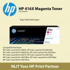 HP Original Toner : HP 416X Magenta : Large : 6,000pgs : W2043X : 2 Years Direct HP Warranty
