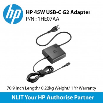 HP 45W USB-C G2 Power Adapter SKU 1HE07AA