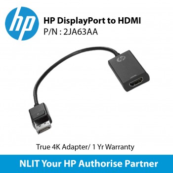 HP DisplayPort to HDMI True 4K Adapter 2JA63AA