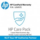 HP CarePack : 3y Next Business Day Onsite include Active Care U18KTE Bundled with PC 