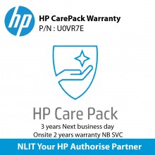 HP CarePack : 3y Nbd Onsite 2y wty NB SVC (U0VR7E)