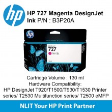 HP 727 130-ml Yellow Ink Cartridge 130ml For Printer T9x0 /