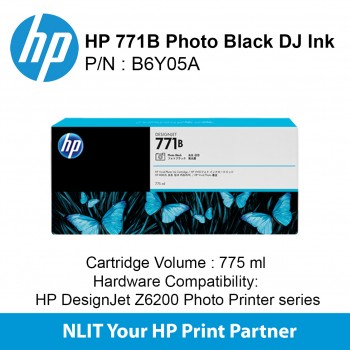 HP 771B 775-ml Photo Black DesignJet Ink Cartridge B6Y05A