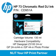 HP 73 130-ml Chromatic Red DesignJet Ink Cartridge CD951A