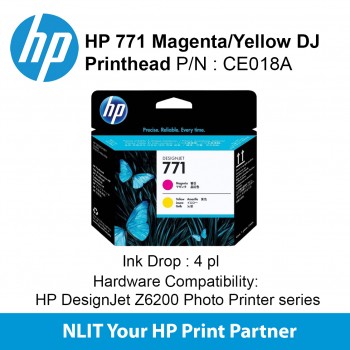 HP 771 Magenta/Yellow Designjet Printhead CE018A