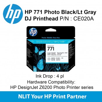 HP 771 Photo Black/Lt Gry Designjet Printhead CE020A