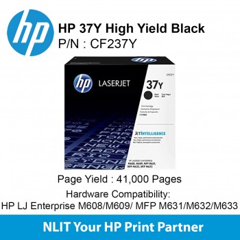 HP 37Y Black 41,000pgs CF237Y