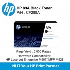 HP Original Toner : HP 89A Black : Std : 5,000pgs : CF289A