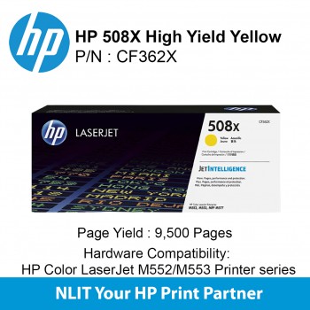 HP 508X Yellow 9500pgs CF362X