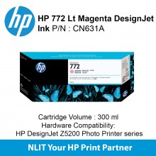 HP 772 300-ml Light Magenta DesignJet Ink Cartridge CN631A