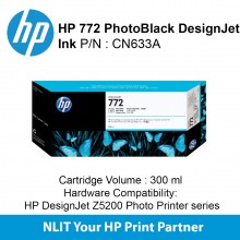 HP 772 300-ml Photo Black DesignJet Ink Cartridge CN633A