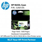 HP Original Cartridges : HP 965XL Cyan : Hight Yield :  1600pgs :   3JA81AA : 6 month Direct HP Warranty