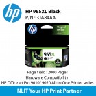 HP Original Cartridges : HP 965XL  Black : Hight Yeild : 3000pgs :   3JA84AA : 6 month Direct HP Warranty