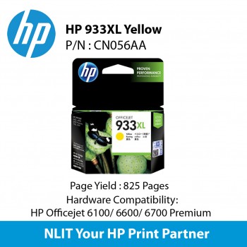 HP Original Cartridges : HP 933XL Yellow : Hight Yield : 825pgs : CN056AA 