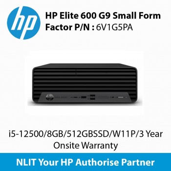 HP Elite 600 G9 6V1G5PA Small Form Factor i5-12500/8GB/512GBSSD/W11P/3 Year Onsite Warranty