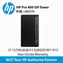 HP Pro 400 G9 6N0H7PA Tower i7-12700  /8GB / 512GBSSD / W11P / 3 Year Onsite Warranty