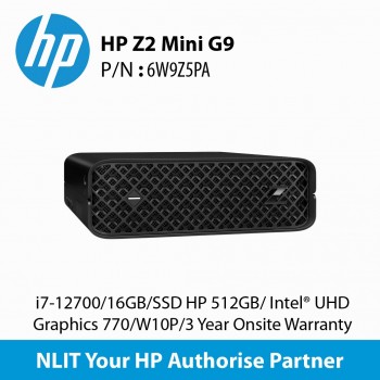 HP Z2 Mini G9 6W9Z5PA i7-12700/16GB/SSD HP 512GB/ Intel® UHD Graphics 770/W10P/3 Year Onsite Warranty