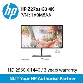 HP Z27xs G3 4K USB-C DreamColor Display-SING 1A9M8AA