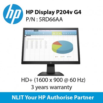 HP Display P204v G4 FHD Monitor -19.5