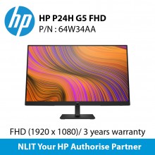 HP P24h G5 FHD Monitor 3 Year Warranty 64W34AA
