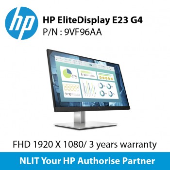 HP EliteDisplay E23 G4 Monitor SING (23") 9VF96AA