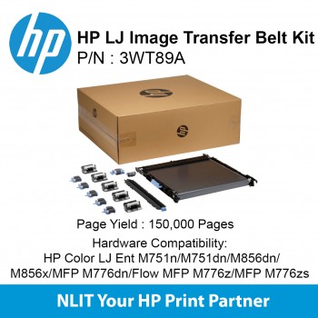 HP LaserJet Image Transfer Belt Kit : Std : 150,000pgs : 3WT89A