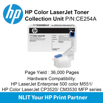 HP Color LaserJet Toner Collection Unit : Std : 36,000 : CE254A CE254A