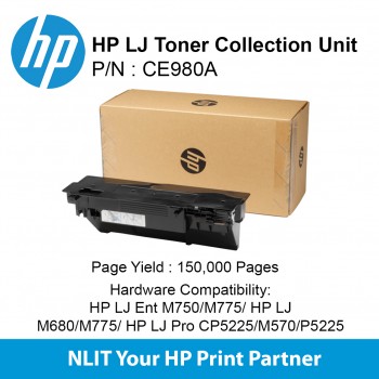 HP LASERJET TONER COLLECTION UNIT : Std : 150,000pgs : CE980A CE980A