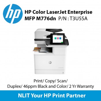 HP Color LaserJet Enterprise MFP M776dn Printer (T3U55A) Print, Scan, Copy, A4 Up to 46ppm, Duplex, Network, 2 years NBD Onsite warranty