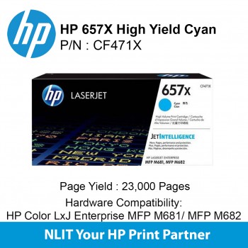 HP 657X Cyan 3000pgs CF471X